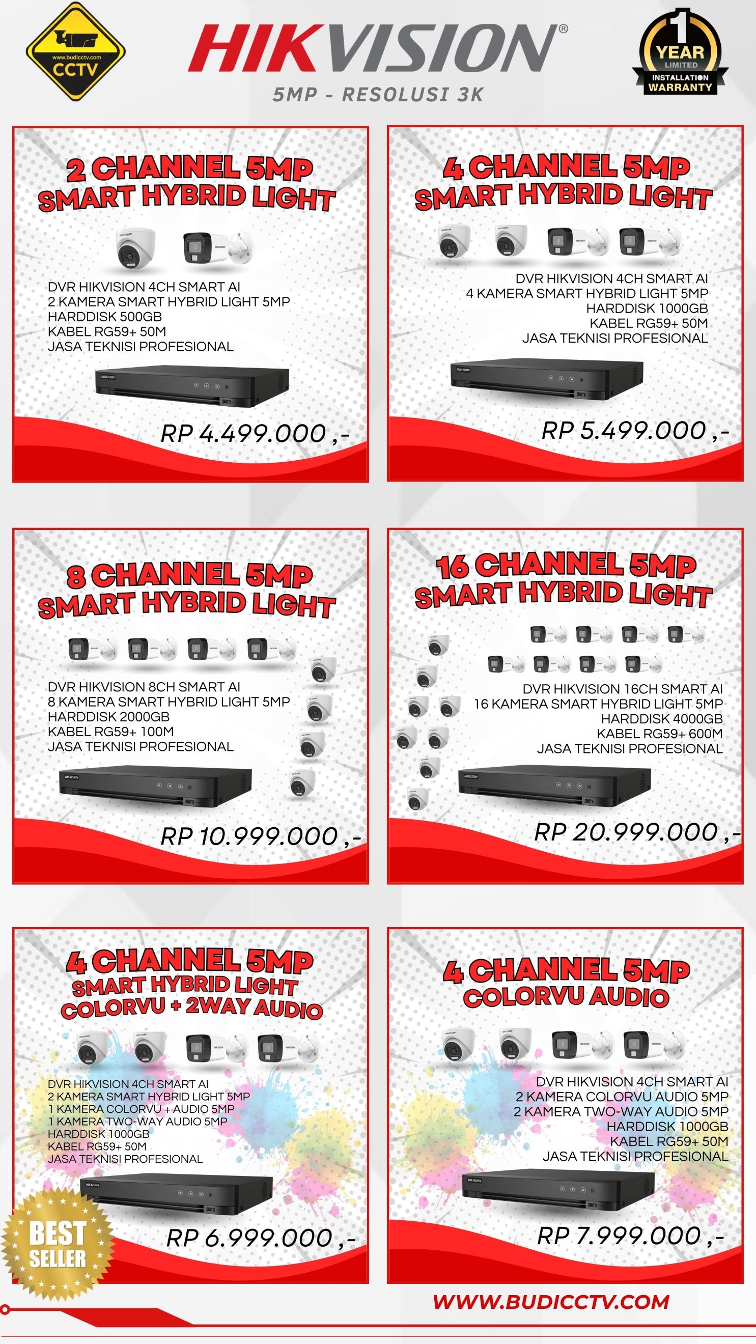 Brosur Harga 2 - Budi CCTV