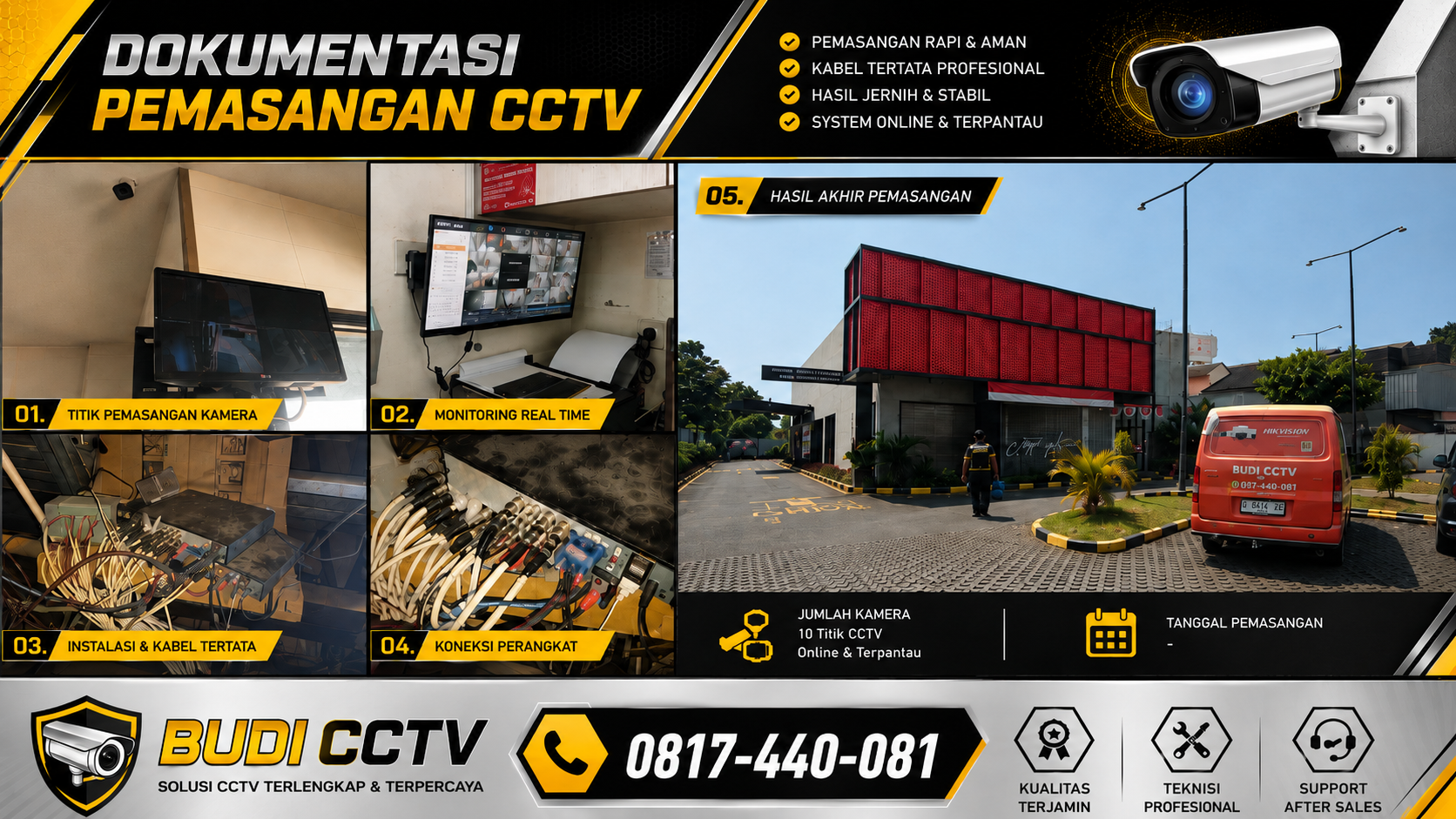 Pemasangan CCTV Hikvision di KFC Slawi