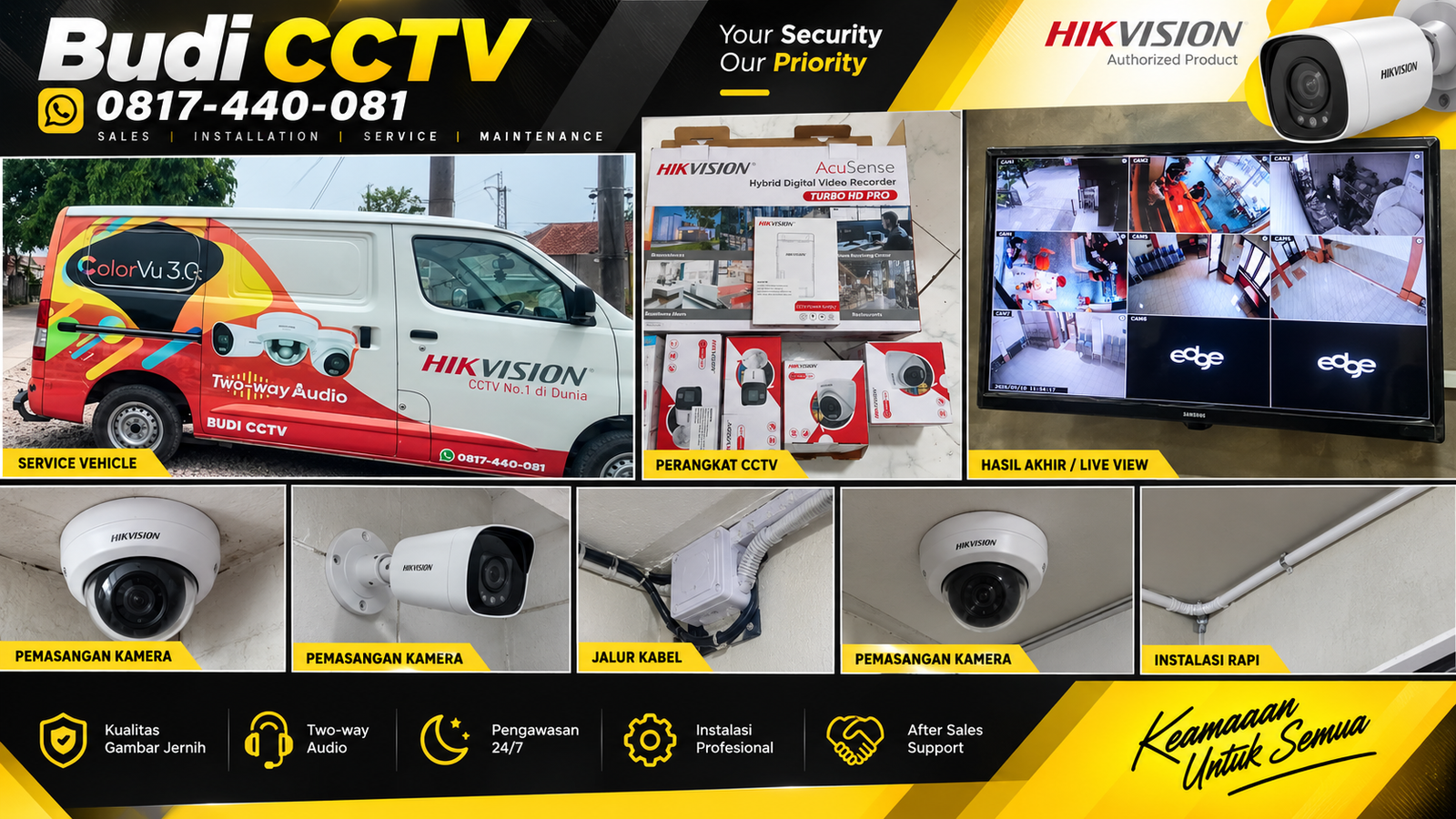 Instalasi CCTV Hikvision di Kafe Slawi, Adaptasi Teknologi Keamanan