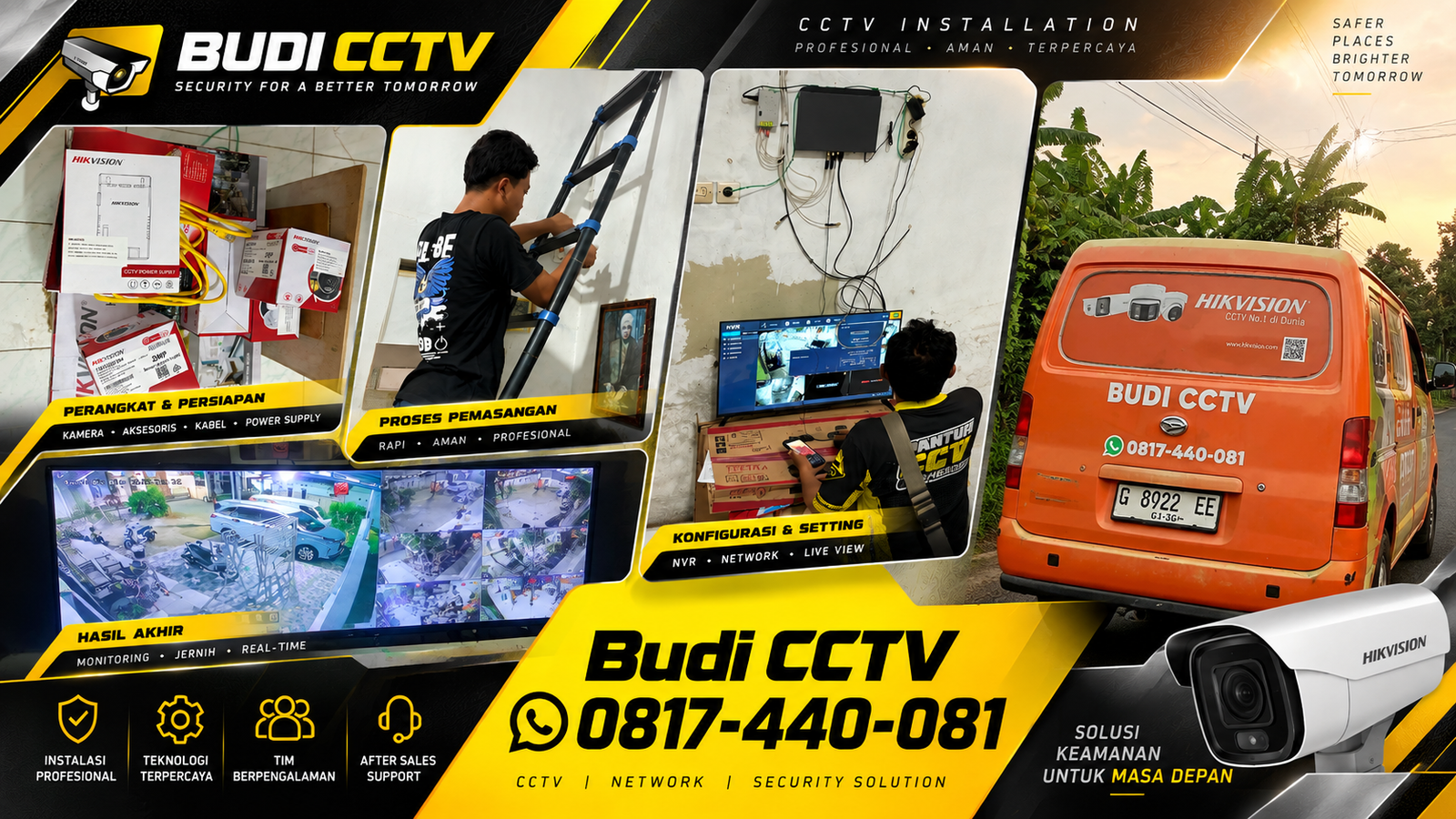 Instalasi CCTV Hikvision di Gudang Slawi untuk Mendukung Pencegahan Risiko Usaha
