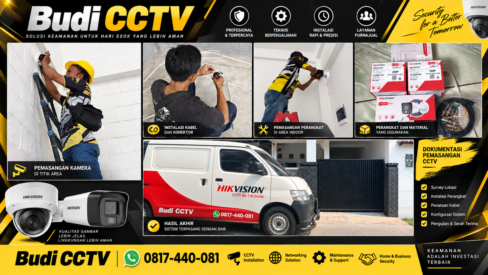 Instalasi CCTV Hikvision di Rumah Slawi, Sistem Efisien Sesuai Anggaran
