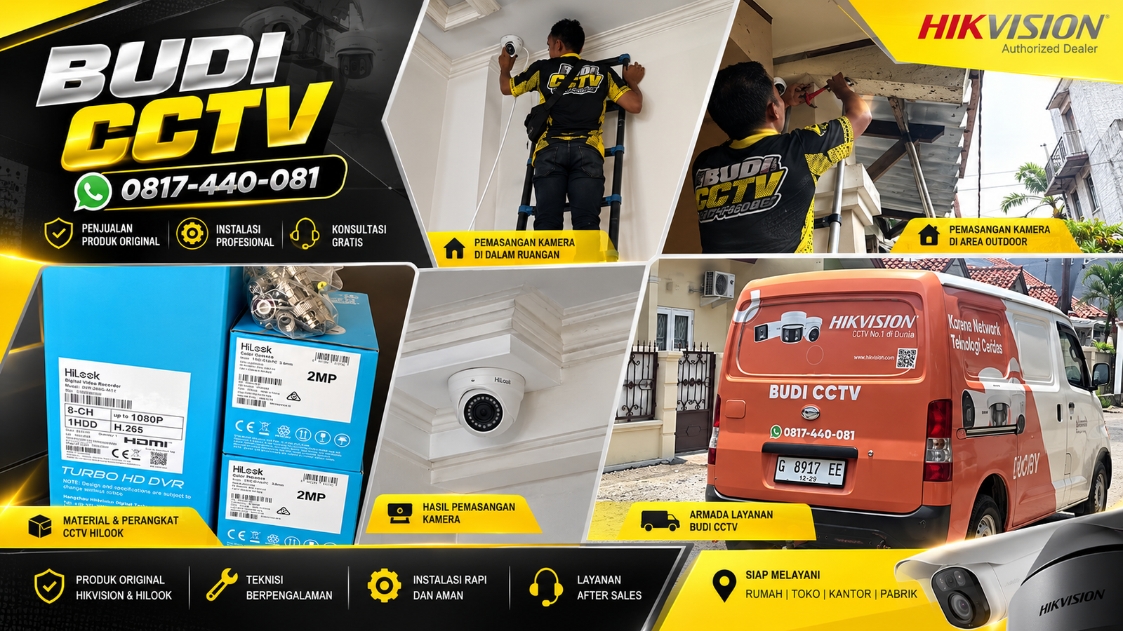 Instalasi Sistem CCTV Hilook untuk Rumah Tinggal di Slawi Disertai Panduan Penggunaan