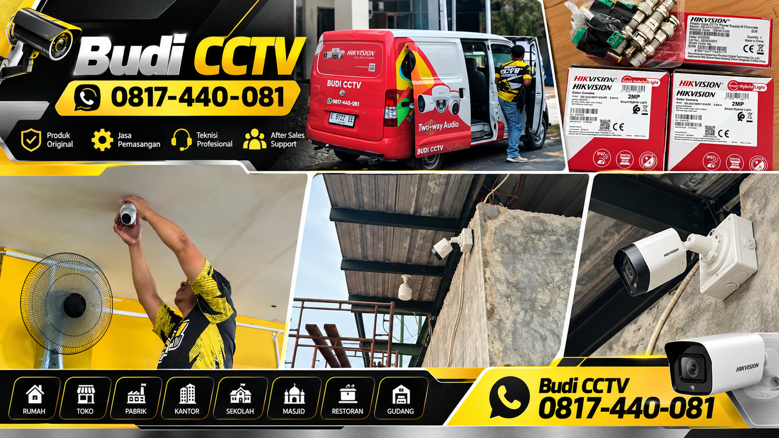Pemasangan Sistem CCTV Hikvision di Slawi untuk Gudang, Perlindungan Akses Pengguna