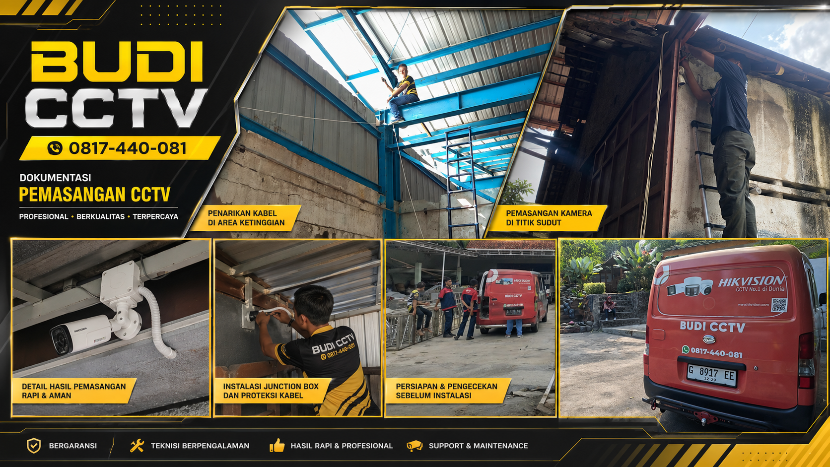 Pemasangan CCTV Hikvision Pabrik Tegal Dukung Transparansi Kerja