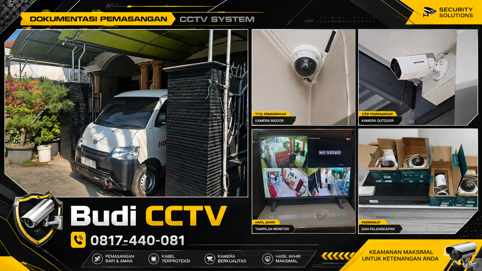 Instalasi CCTV TP-Link VIGI, Mudah Dipakai di Rumah Area Tegal