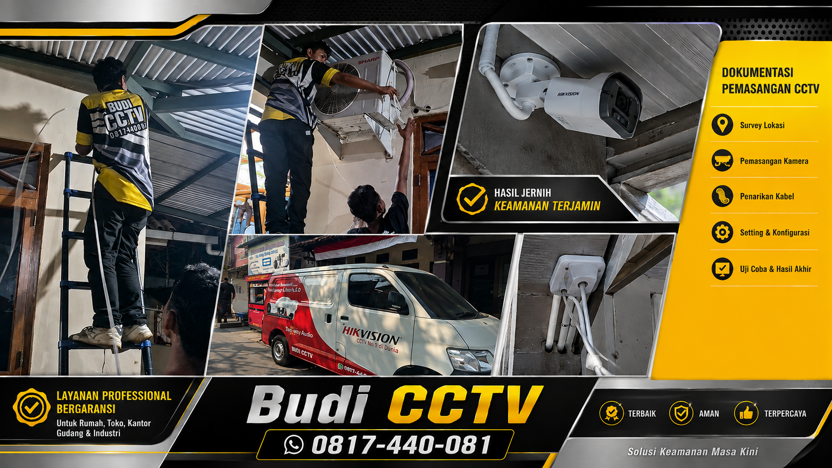 Instalasi CCTV Hikvision di Salah Satu Rumah Slawi, Penyimpanan Rekaman Tepat